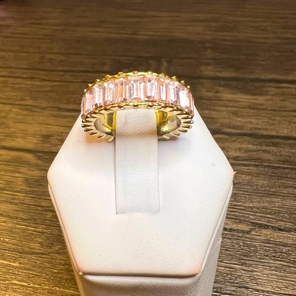 Pink CZ Baguette eternity ring (of course open to offers/negotiable)